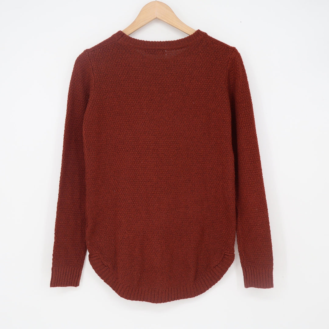 Pink Clover Sweater Women's Small Rust Orange High-Low Excellent