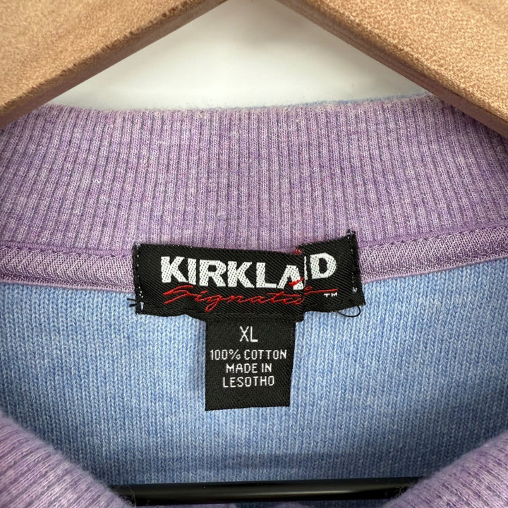 Kirkland Signature XL Blue 1/4 Zip Pullover Sweatshirt 100 Cotton Men's Casual