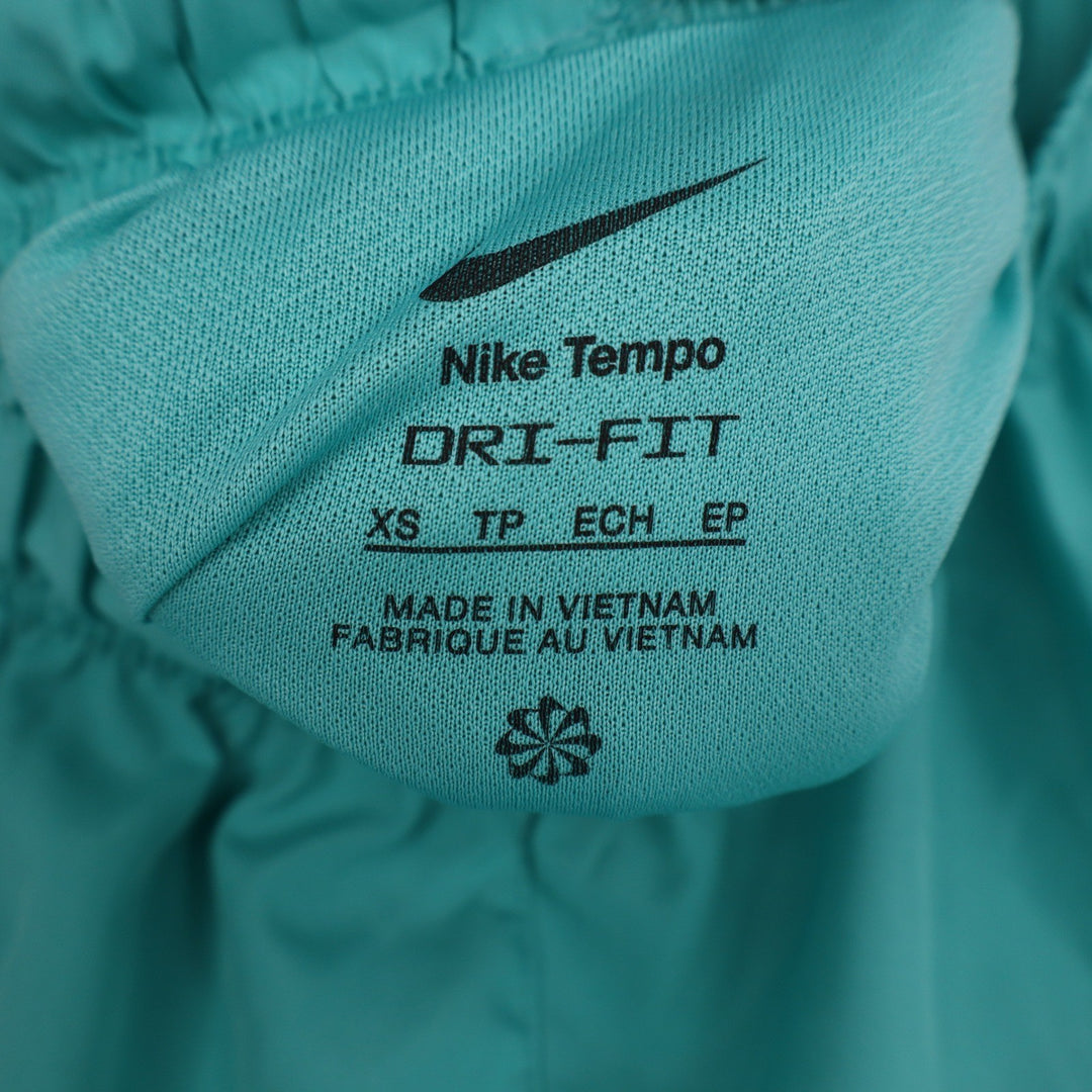 Nike Womens Tempo Dri-FIT Running Shorts Teal White XS