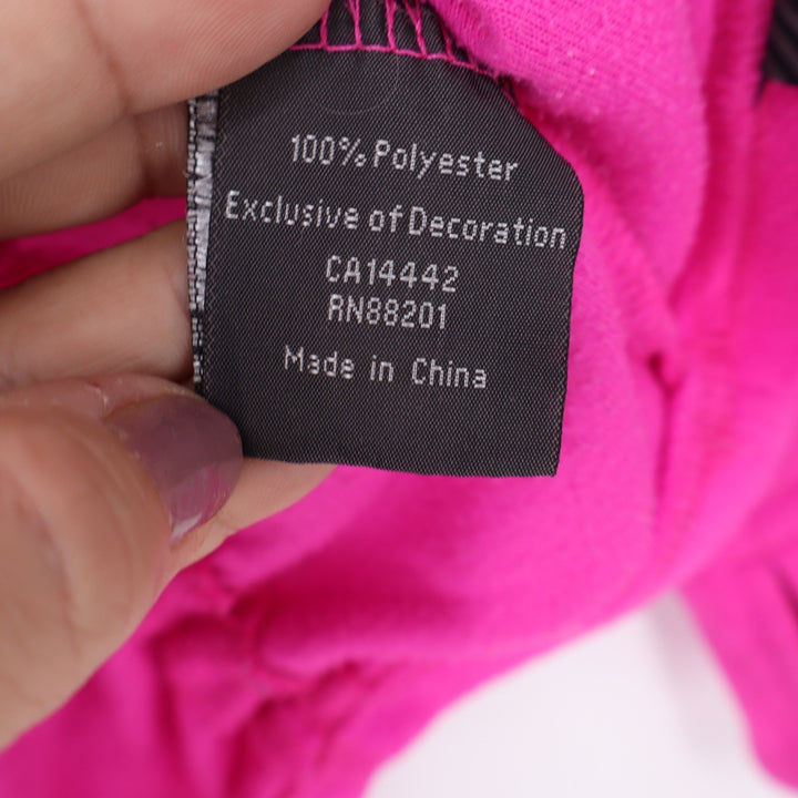 Hot Pink Fleece Mock Neck Ruched Pullover Top Size M