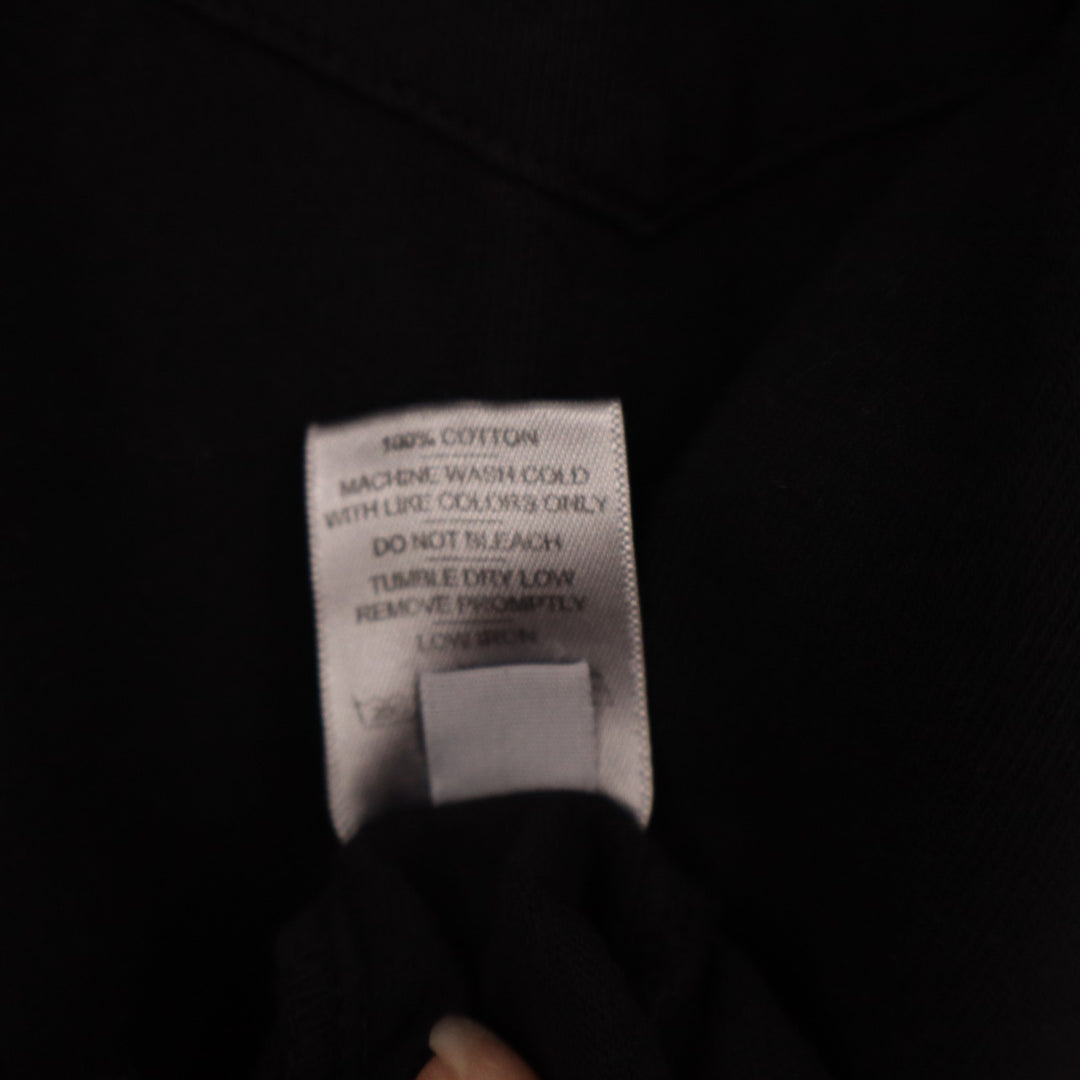 American Giant Crew Tee Shirt Mens Large Black Jersey Cotton Regular Fit Casual
