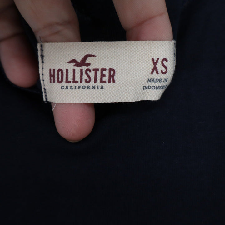 Hollister Navy Blue Lace Trim Ribbed Camisole Tank Top XS