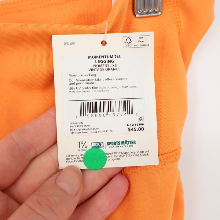 DSG Momentum 7/8 Leggings Womens XS Vintage Orange High Rise Pockets