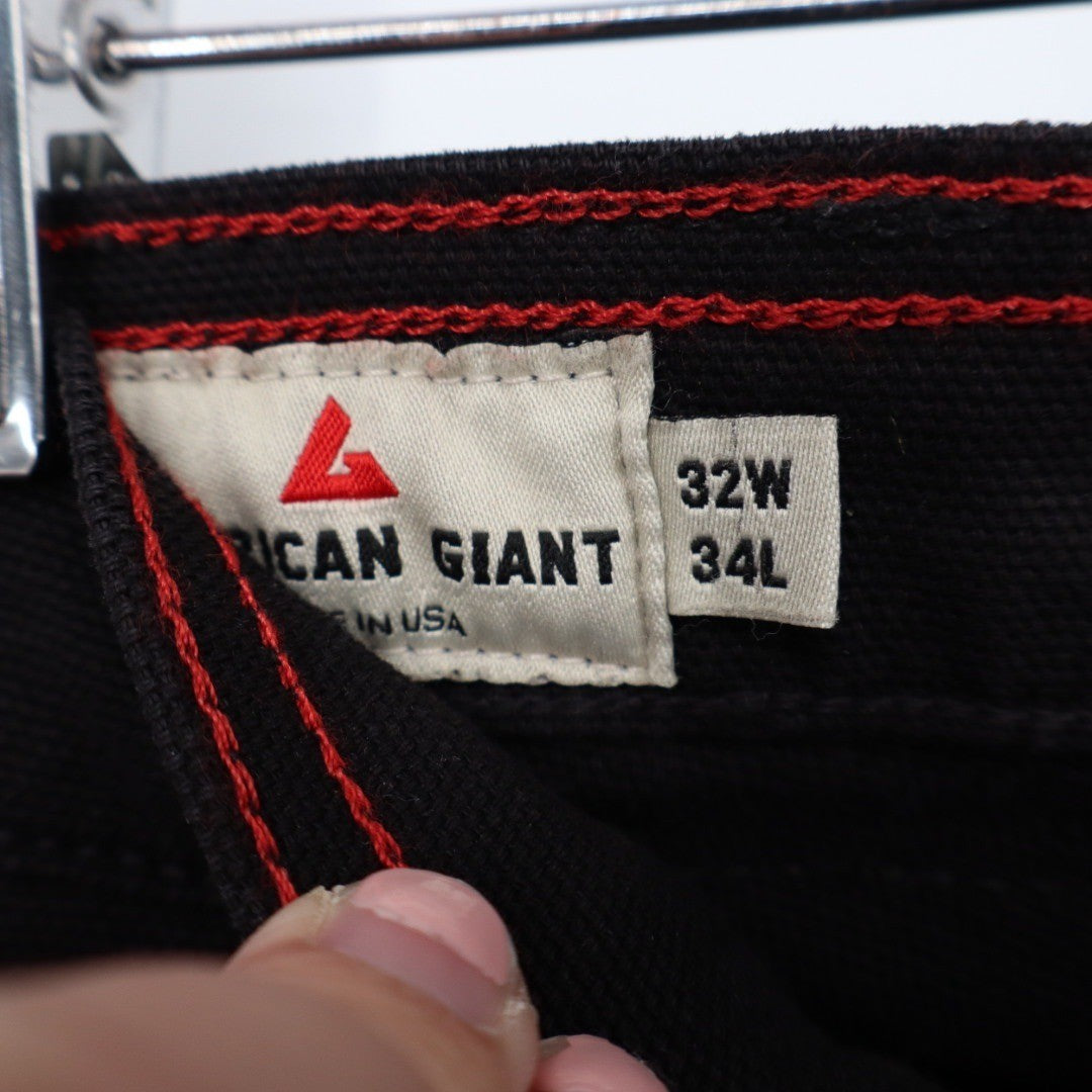 American Giant Men's Roughneck Pant Straight Made In USA 32X34