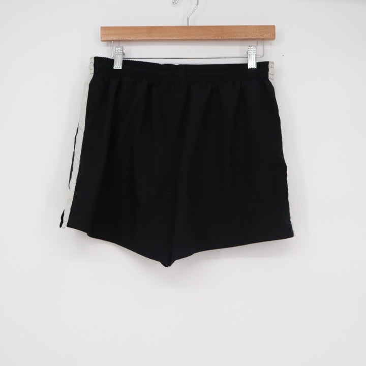 Nike Dri-FIT Mens Running Shorts Black White Swoosh Athletic Size L