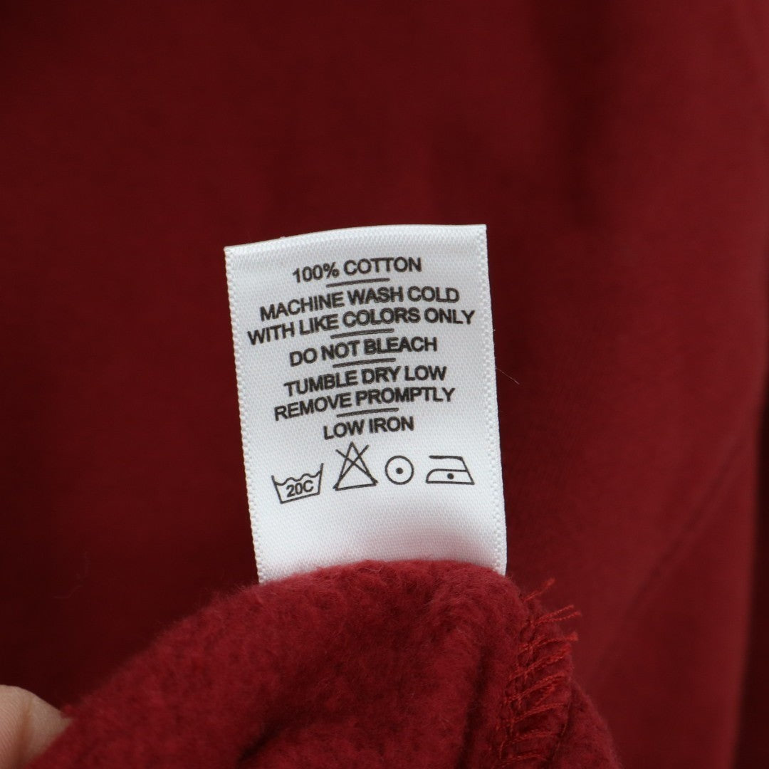 American Giant Midweight Sweatshirt Womens M Pomegranate Half Zip Long Sleeve