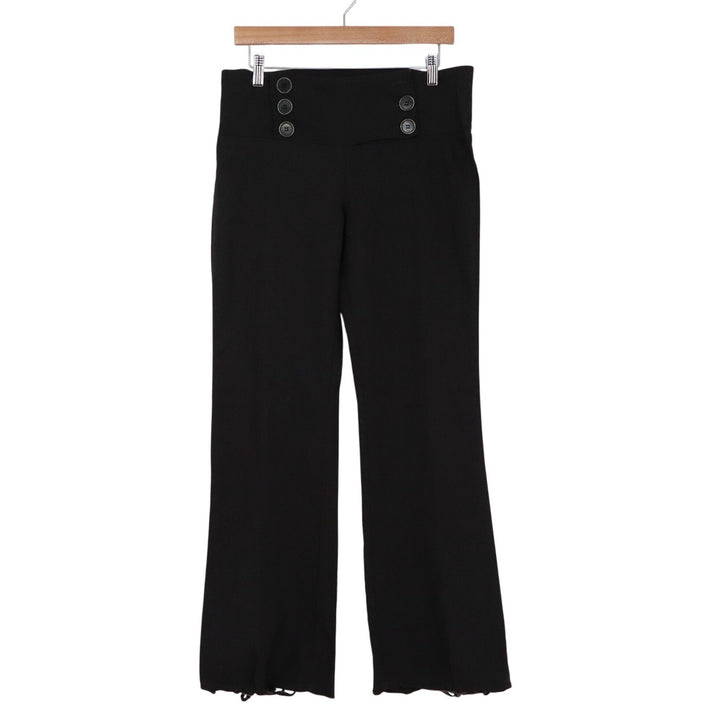 Valid Black Sailor Button High Waisted Wide Leg Trousers Pants Size 11 Canada