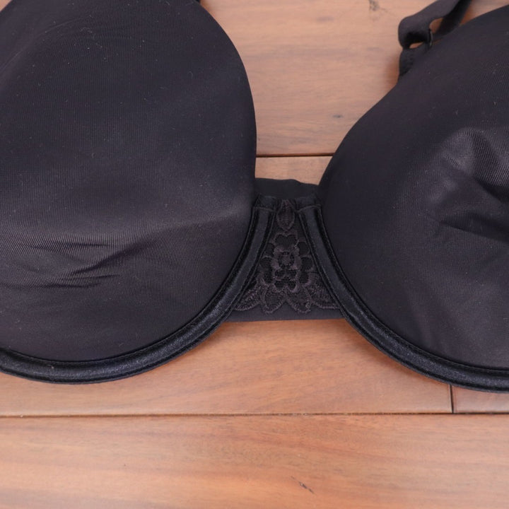 Vanity Fair Beauty Back Bra Women's 36D Black Stretch Full Figure Underwire