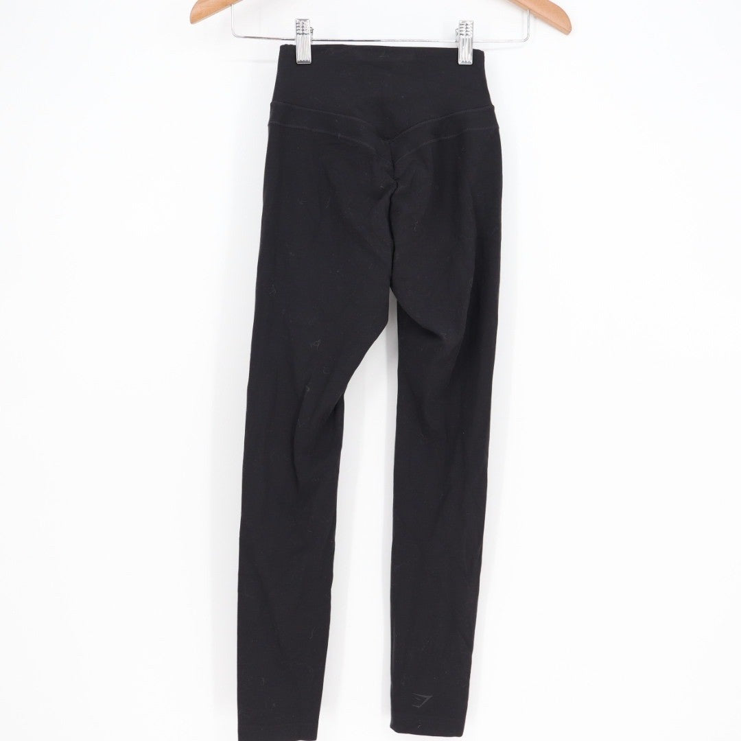 Gymshark Black High Waisted V Waist Leggings XS