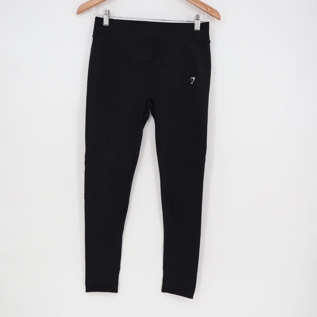 Gymshark Black Seamless Leggings Workout Activewear Size Unknown