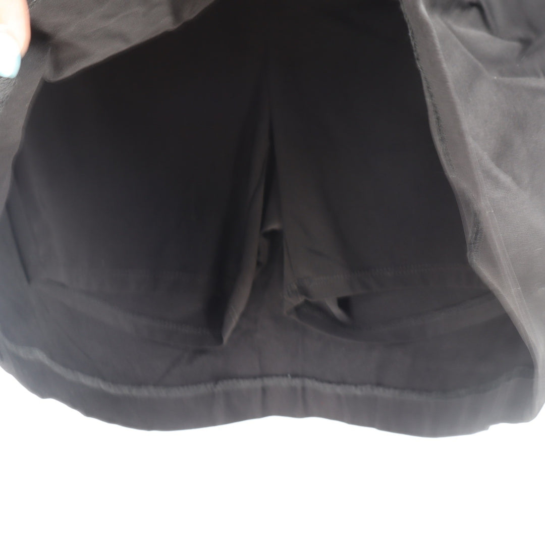 Peck & Peck Skort Women 10 Black Solid A-Line Athletic Work Casual Excellent