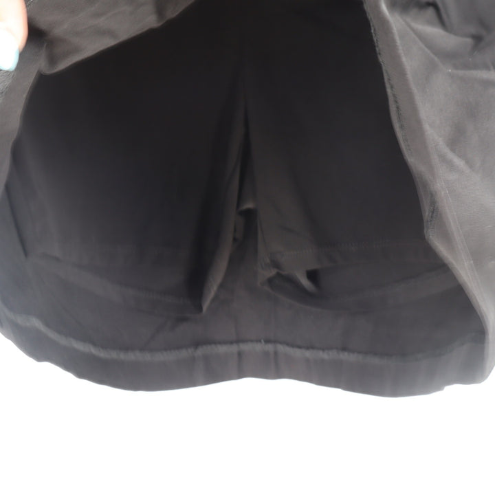 Peck & Peck Skort Women 10 Black Solid A-Line Athletic Work Casual Excellent