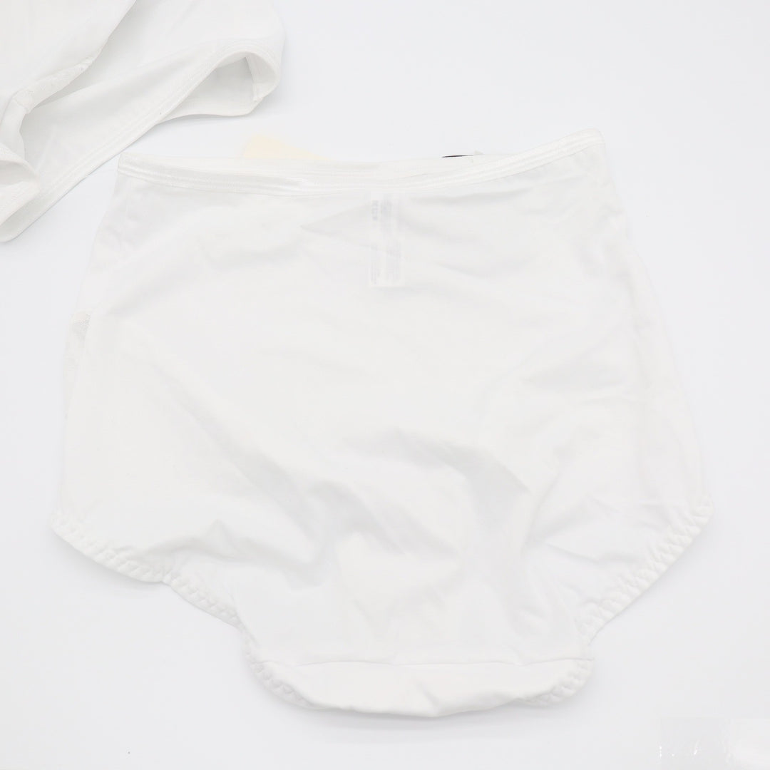 Bali Tummy Solutions White High Waist Brief Shapewear Lace Trim DFX054 Mens M