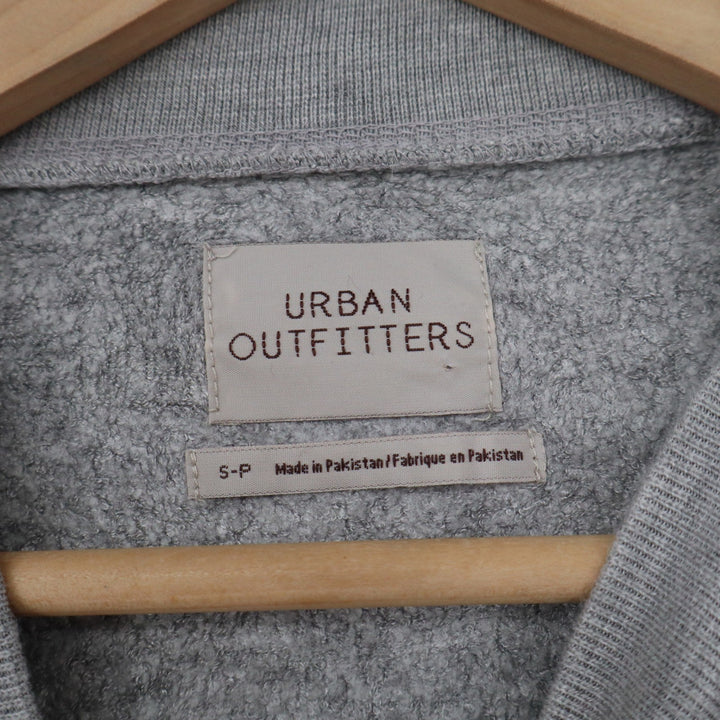 Urban Outfitters Womens Small Heather Grey Cropped Crew Neck Sweatshirt Pullover