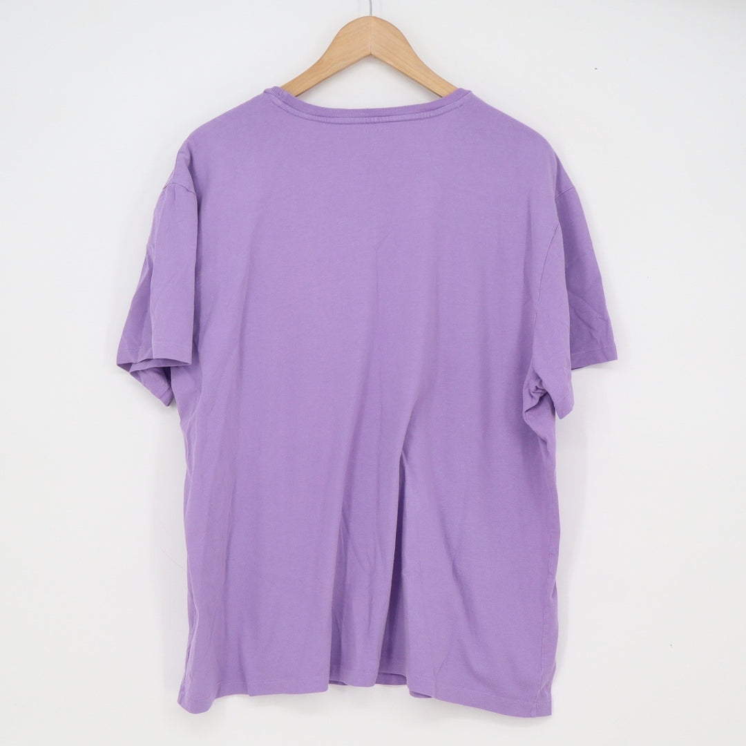 Polo Ralph Lauren T-Shirt Mens XL Crew Neck Purple Pony Logo Cotton Excellent