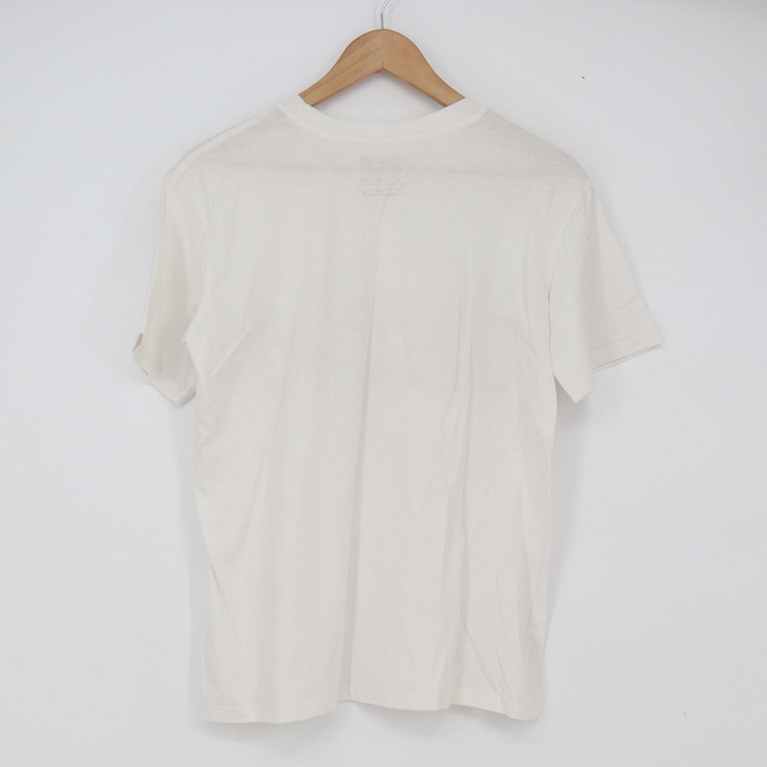 Peanuts T-Shirt Womens S Freeze Graphic Fall Leaves Off-White Snoopy Excellent