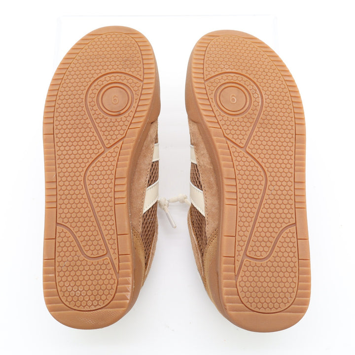 Verdict Women's Tan Mesh Suede Soccer Style Sneakers Size 6 Gum Sole