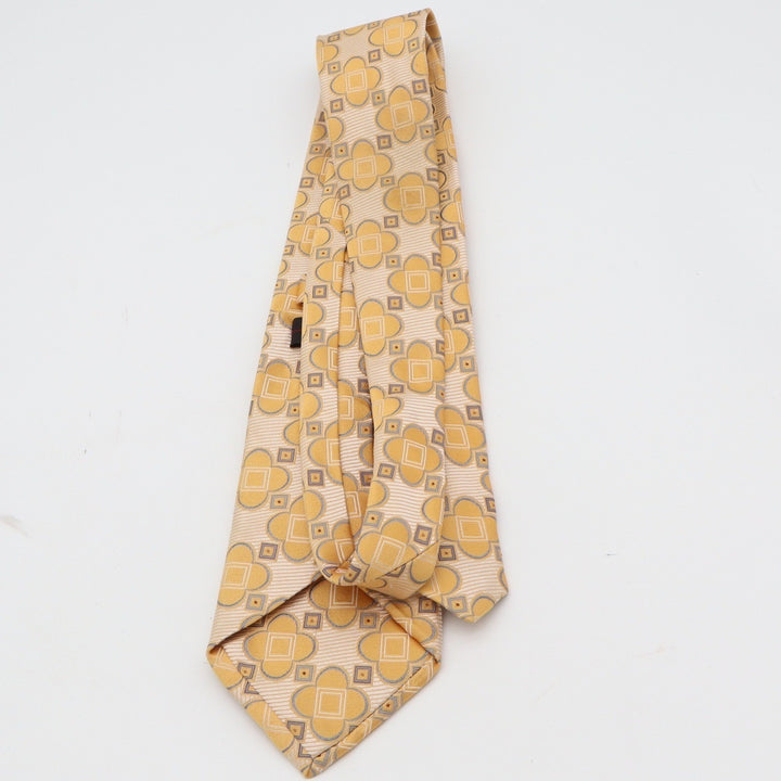 Jos A Bank Signature Collection Gold Geometric Silk Tie Made in Italy