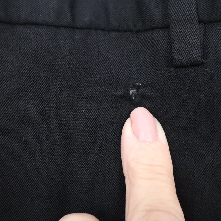 JWN Nordstrom Mens Black 100% Wool Dress Pants Traditional Fit Italy 35R 34x30