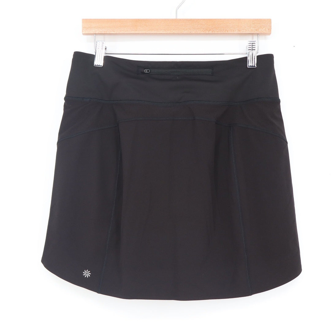 Athleta Run With It 16" Skort Black Athletic Running Skirt Womens Medium M