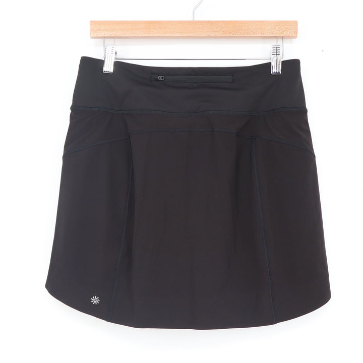 Athleta Run With It 16" Skort Black Athletic Running Skirt Womens Medium M