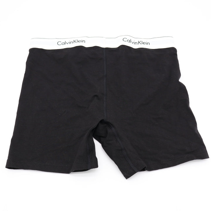 Calvin Klein Boxer Briefs Mens Large Black Cotton Stretch Signature Waistband