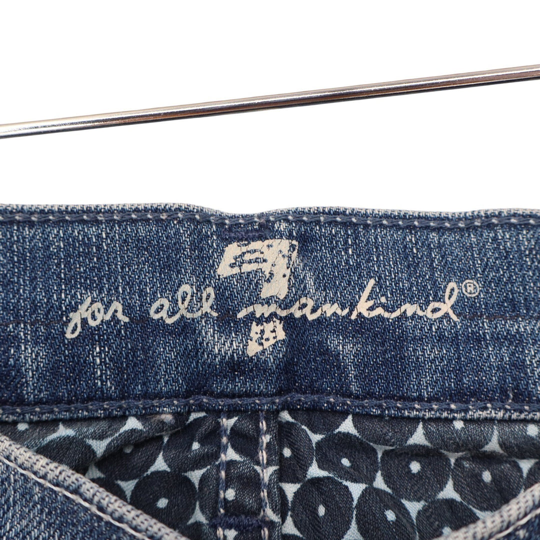 7 For All Mankind Dojo Crop Jeans Womens 28W Blue Denim Stretch Cotton Straight