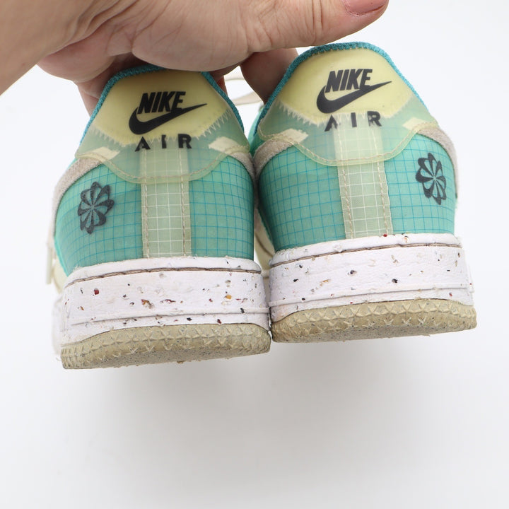 Nike Air Force 1 Crater Coconut Milk Washed Teal Womens Size 9 Sneaker