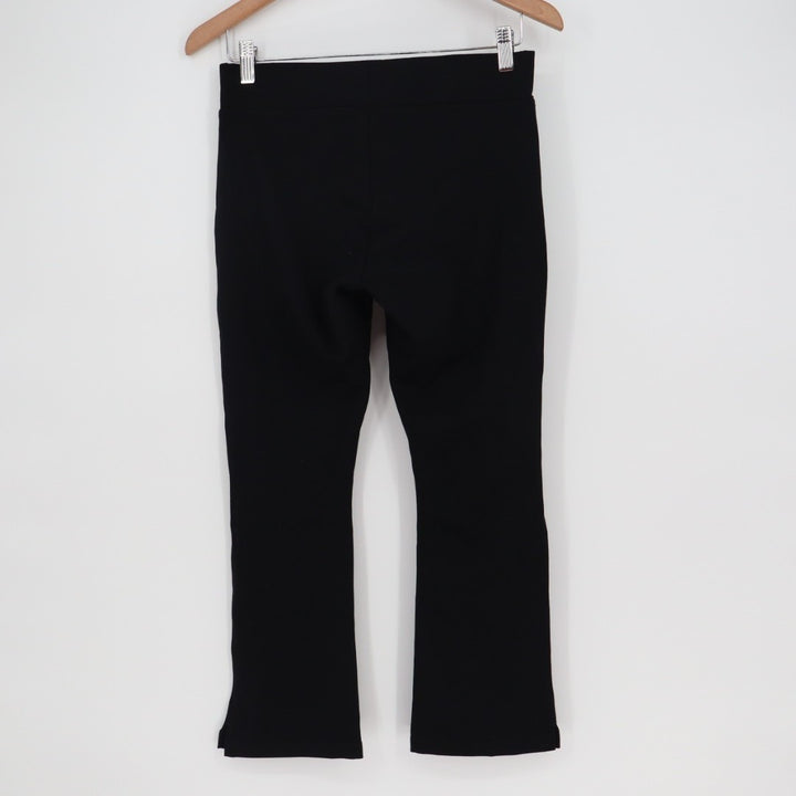 American Giant Ponte Kick Flared Pants Womens 6 Super Black Stretch Cropped
