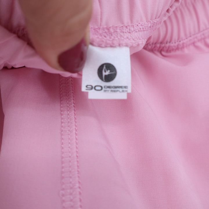90 Degree by Reflex Shorts Womens N/A Running Pink Smocked Waist Excellent
