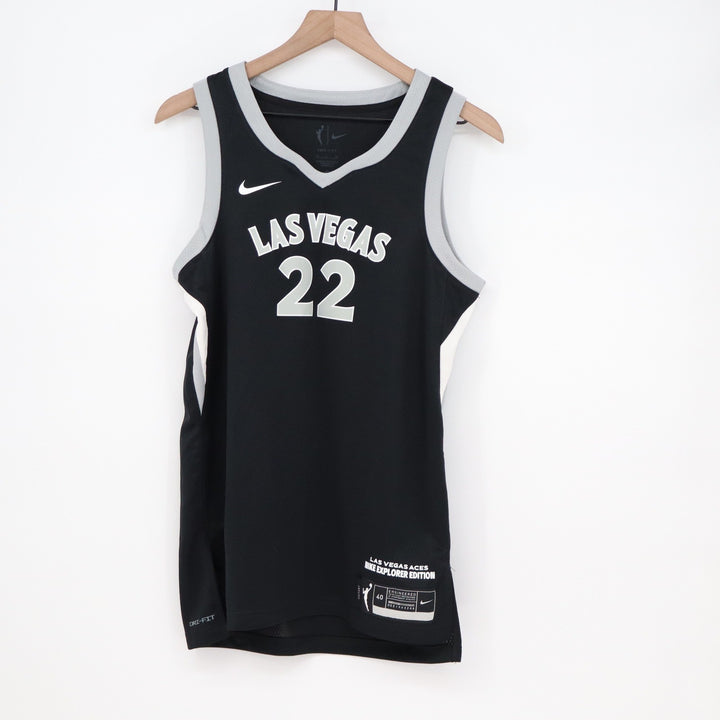 Nike Las Vegas Aces A'ja Wilson 22 Explorer Edition WNBA Jersey Black Small 40