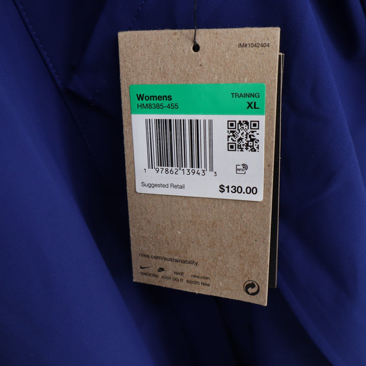 Nike 24.7 Dri-FIT Womens XL Training Shirt Blue Button Down
