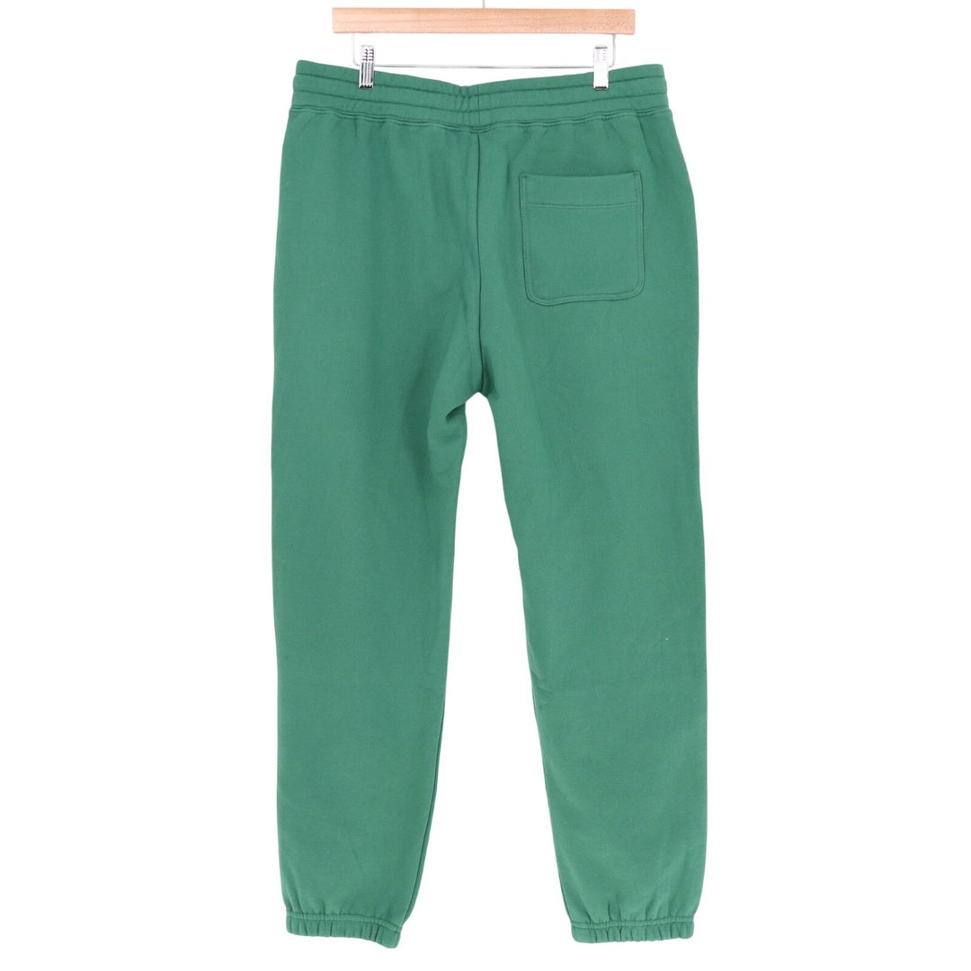 American Giant Classic Sweatpants Men Large Green Cotton Fleece Drawstring Waist