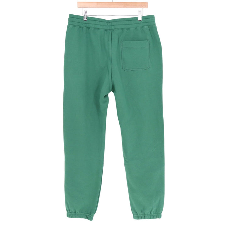 American Giant Classic Sweatpants Men Large Green Cotton Fleece Drawstring Waist