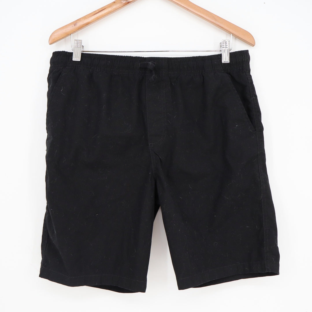 Wonder Nation Boys Black Pull On Shorts XL 14-16 Husky Cotton Blend