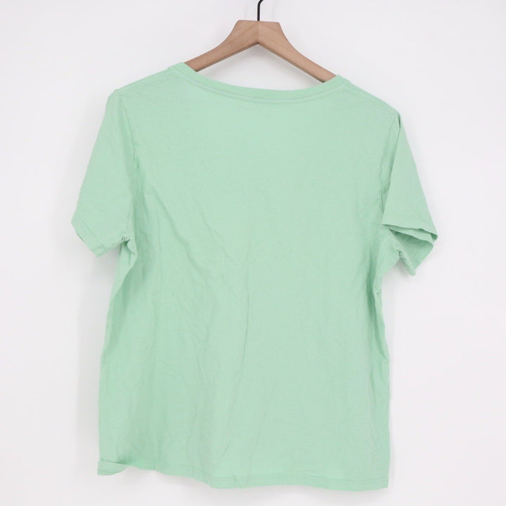 American Giant XL Seafoam Green V Neck T Shirt Made in USA Cotton