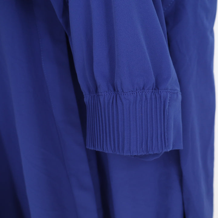 Nike 24.7 Dri-FIT Womens L Royal Blue Long Sleeve Snap Button Up Top