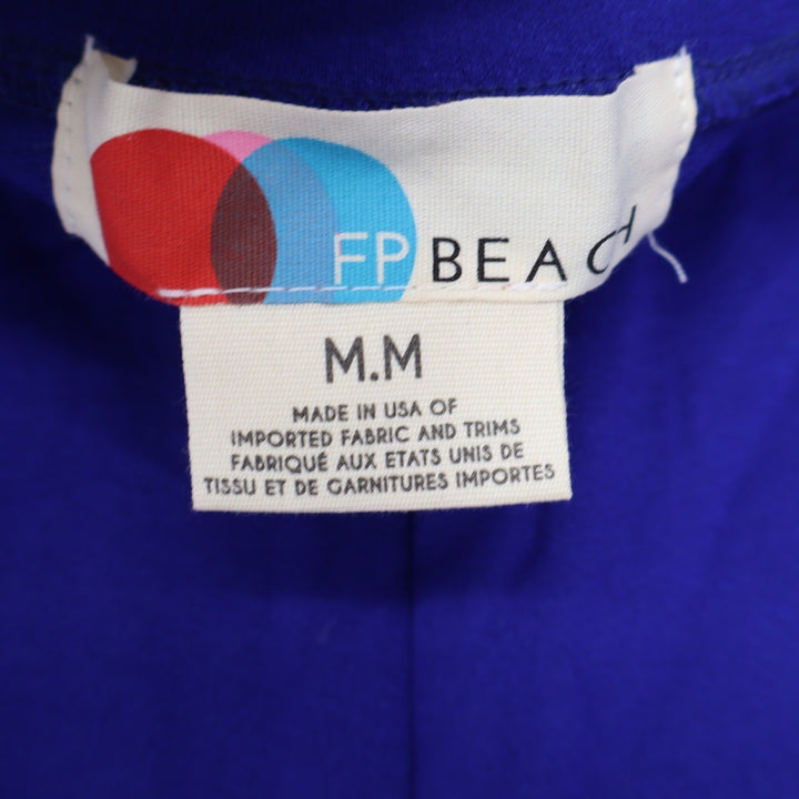 FP Beach Free People Royal Blue Tiered Ruffle Top and Shorts Set Size M