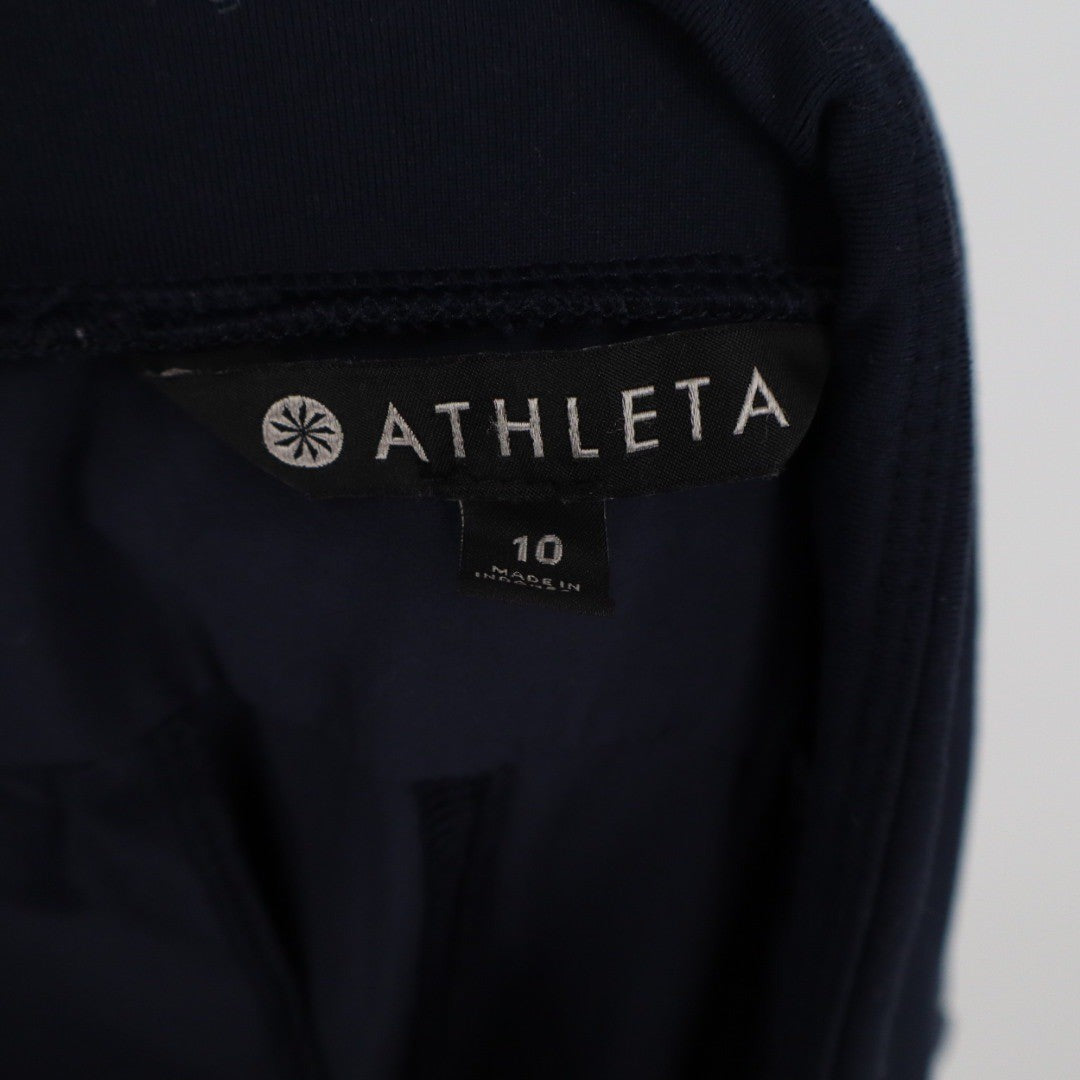 Athleta Navy Blue Jogger Pants Size 10 Full Length Casual Activewear
