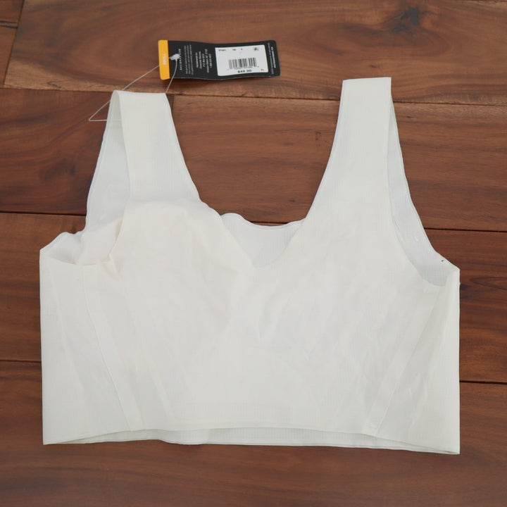 Bali Comfort Revolution EasyLite Wireless Bra Small White Stretch Wide Strap