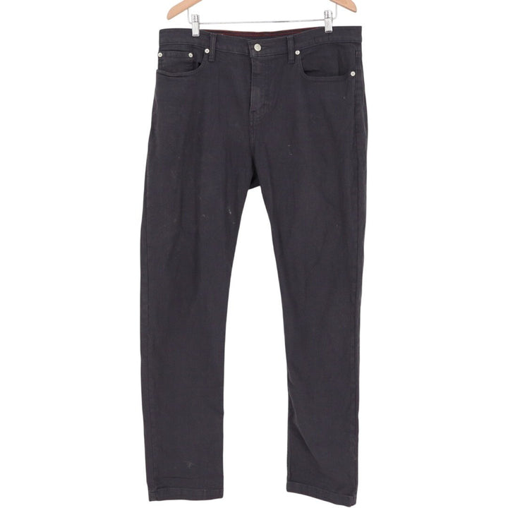 American Giant Roughneck Jeans Mens 36x34 Black Canvas Cotton Stretch Skinny Leg