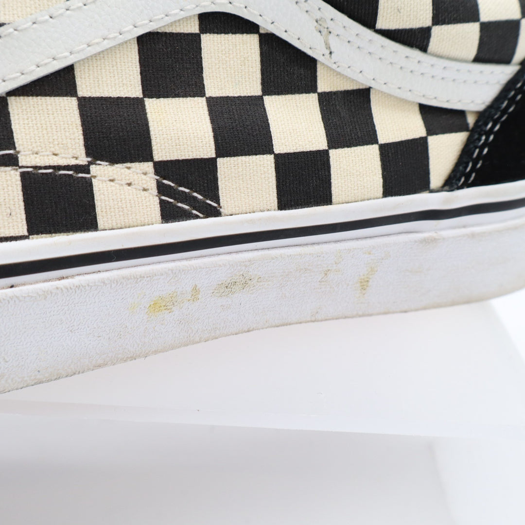 Vans Old Skool Sneakers Unisex M8/W9.5 Black White Check Round Toe Skate Shoes
