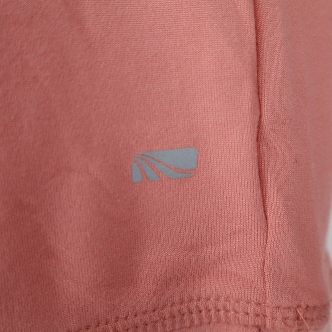 Marika Crop Sweatshirt Womens Blush Fleece Drawstring Neck Thumb Hole Sleeve