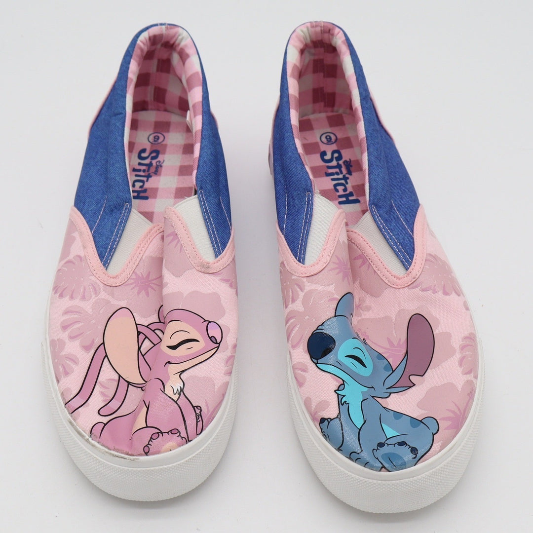Disney Lilo & Stitch Angel Slip On Canvas Sneakers Womens Size 9