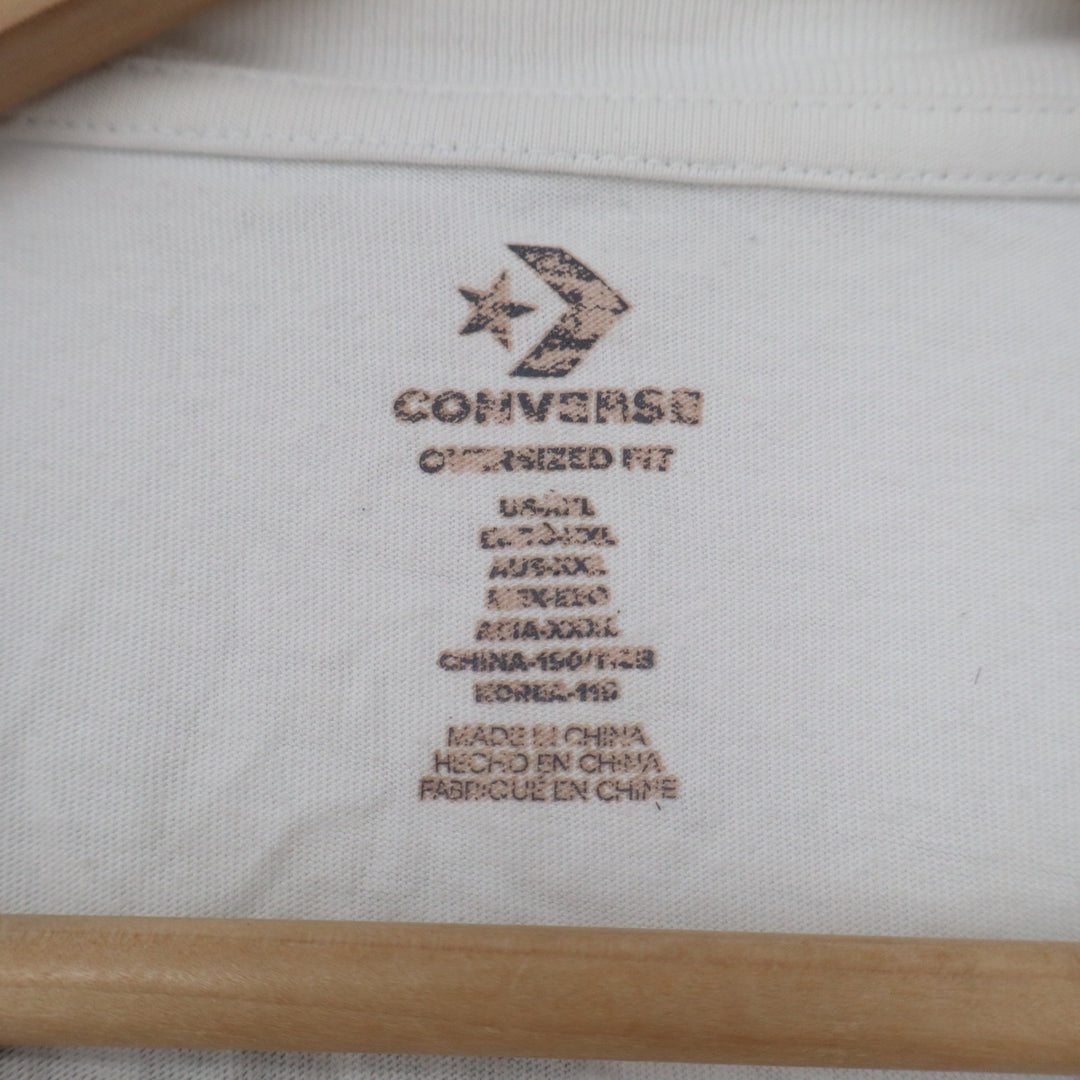 Converse Mens XXL White Lemon Tree Graphic T-Shirt Oversized Fit 100% Cotton