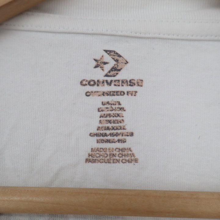 Converse Mens XXL White Lemon Tree Graphic T-Shirt Oversized Fit 100% Cotton