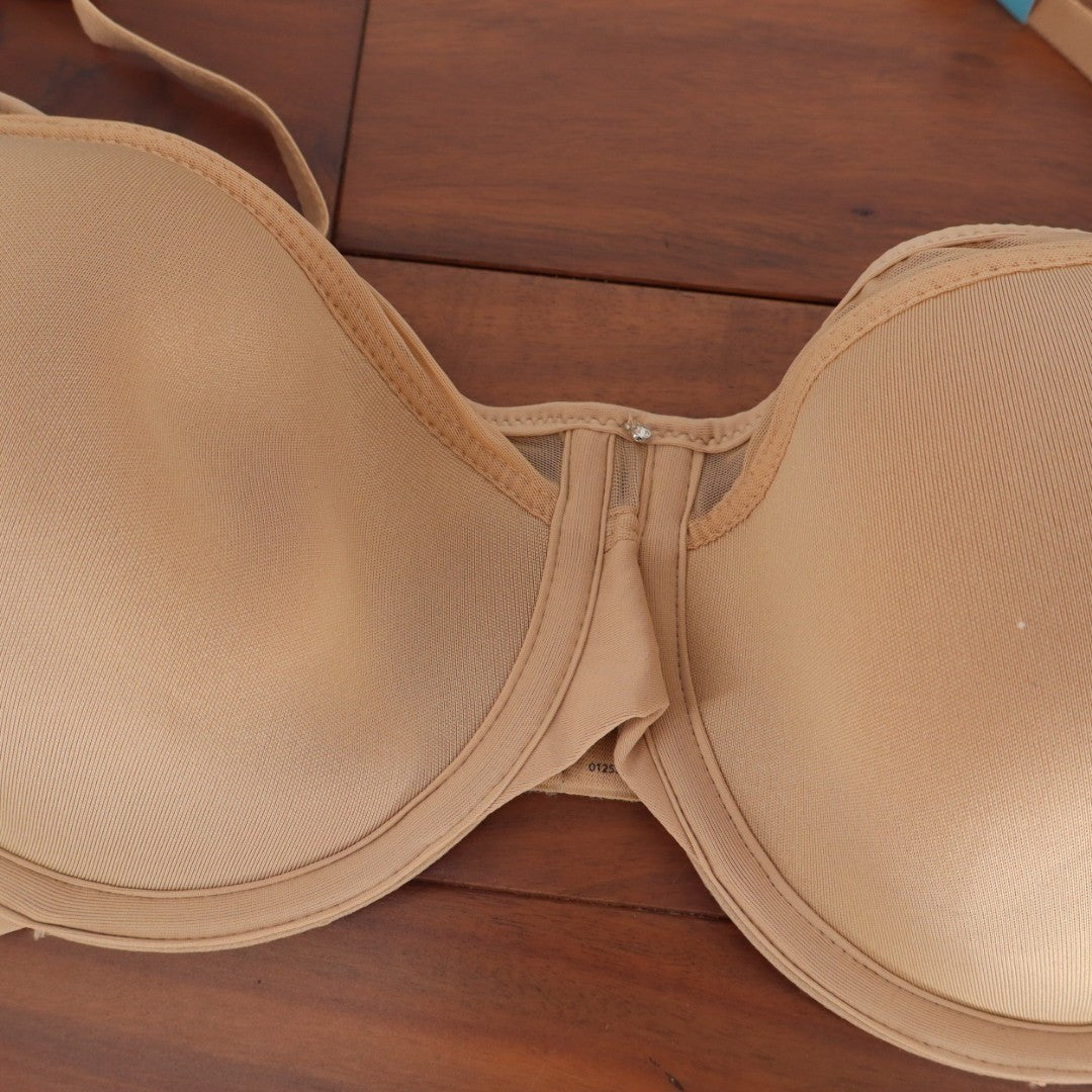 Bali One Smooth U Ultra Lite Bra Women's 36C Beige Stretch Padded Underwire