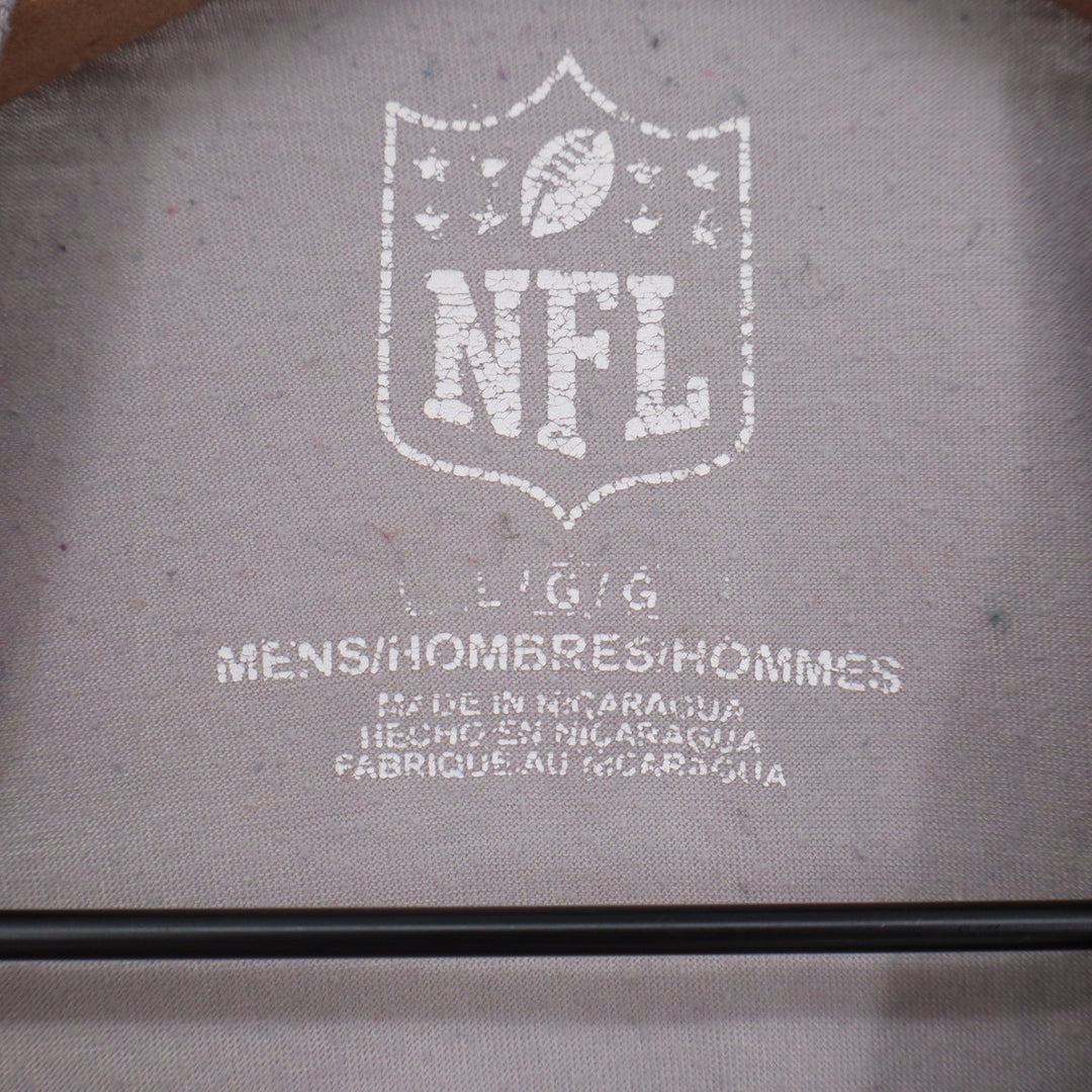 NFL Buffalo Bills Mens Gray Long Sleeve Graphic Football T-Shirt Size Large