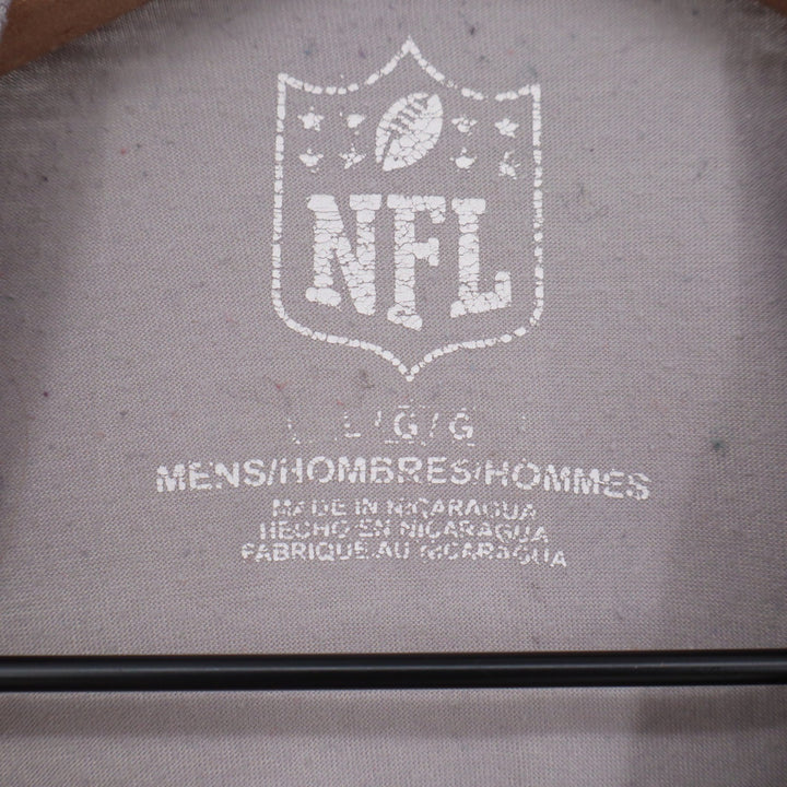 NFL Buffalo Bills Mens Gray Long Sleeve Graphic Football T-Shirt Size Large