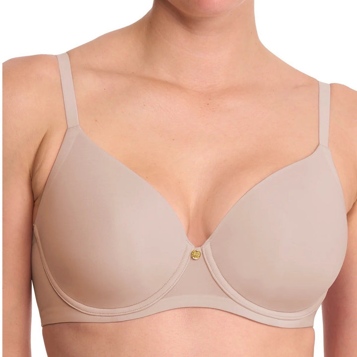 Natori Cloud Comfort Back Smoothing T Shirt Bra Women 38DD Light Mocha Underwire